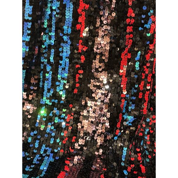 Calvin Klein Mini Dress Tank Shift Sequin Party Color Change Womens Juniors Sz 8 - Picture 12 of 14